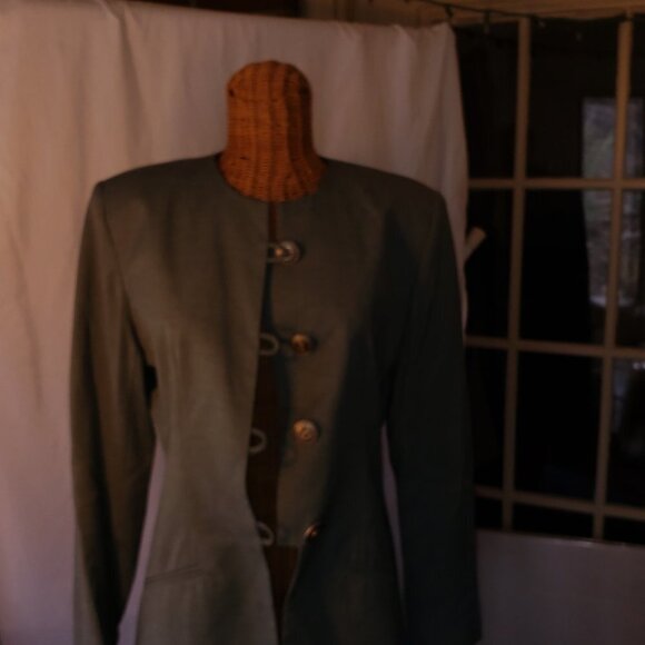 J.G. Hook Sage Green Jacket & Skirt Set - 8 - Picture 5 of 8